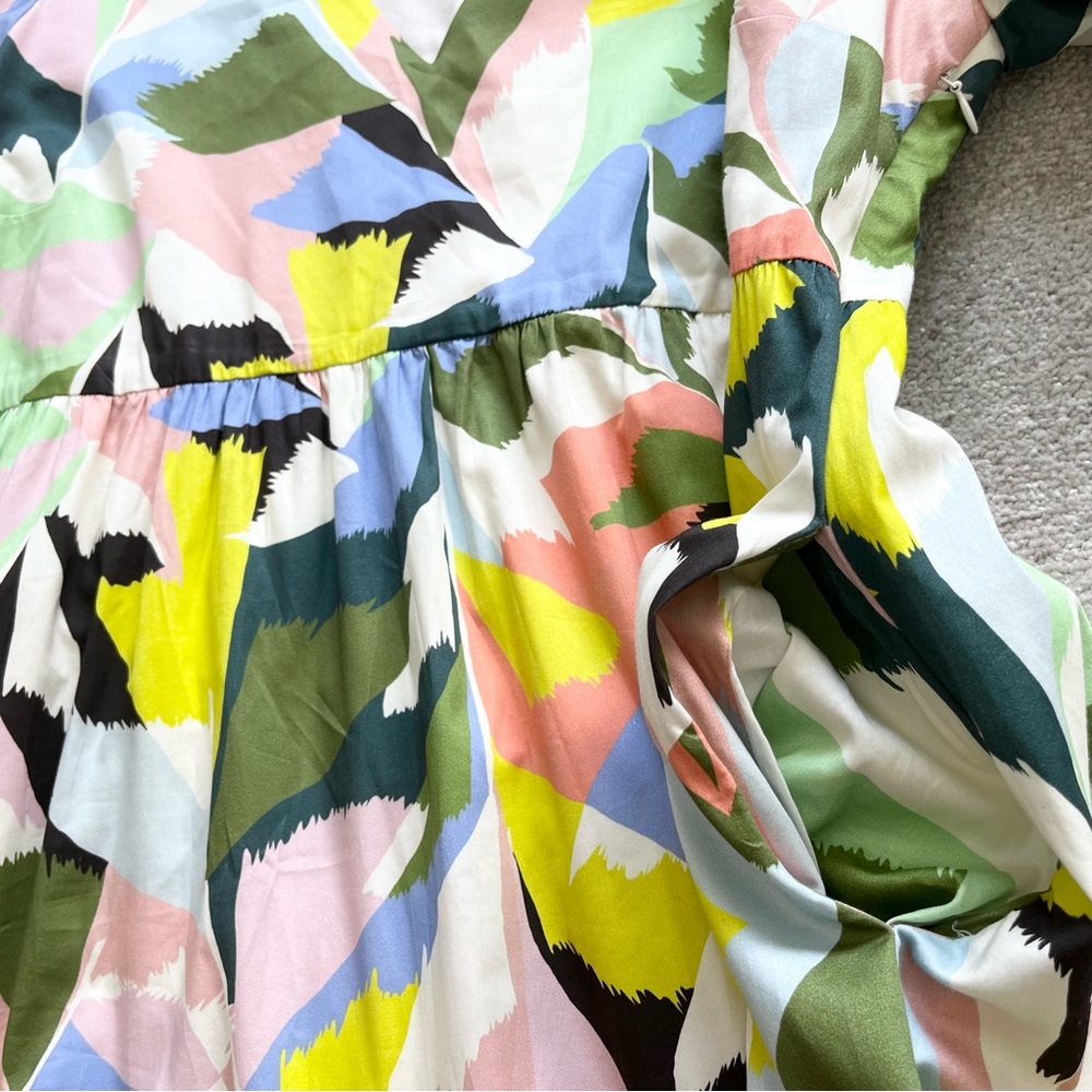 CROSBY by Mollie Burch Brawley Dress Poinciana Size Medium Floral Dainty Chic - Picture 9 of 11